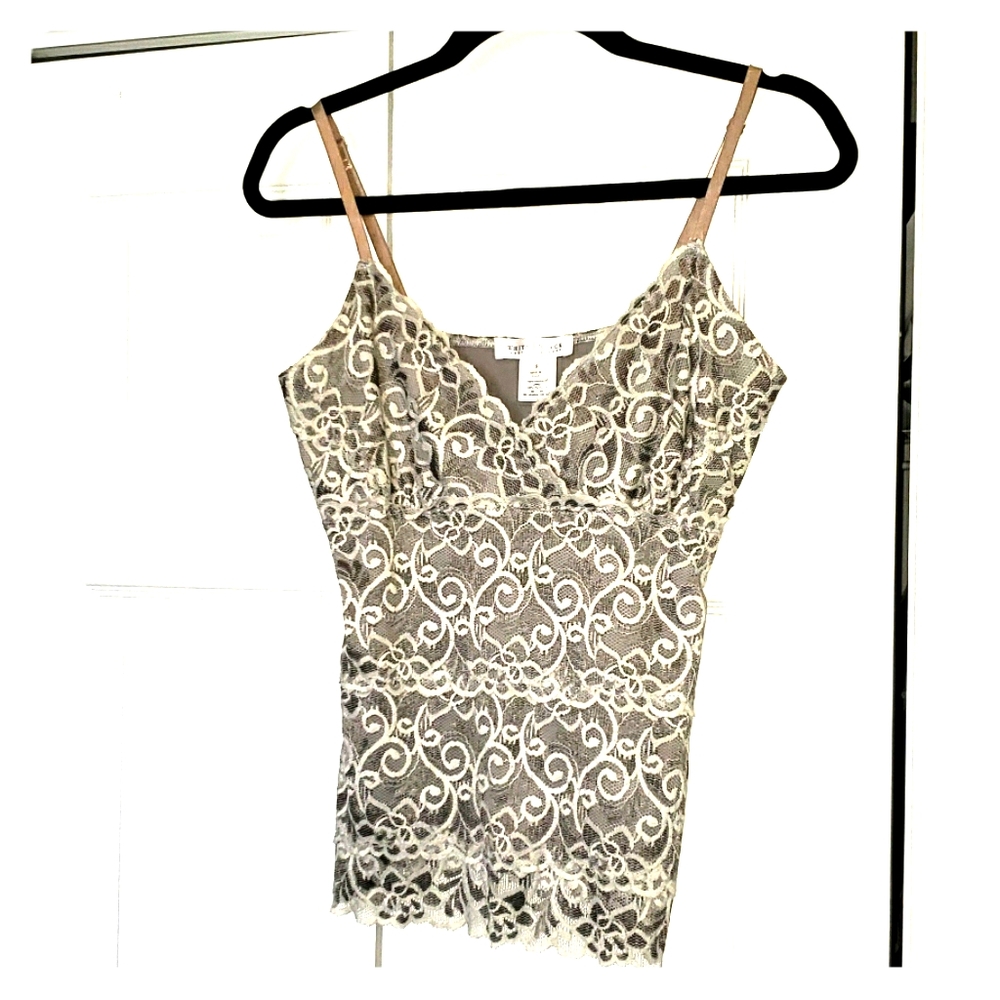 Camisole-style Lacy Grey Top